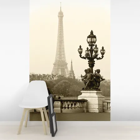 Фотообои Париж, арт. 44093, пример фотообоев на стене