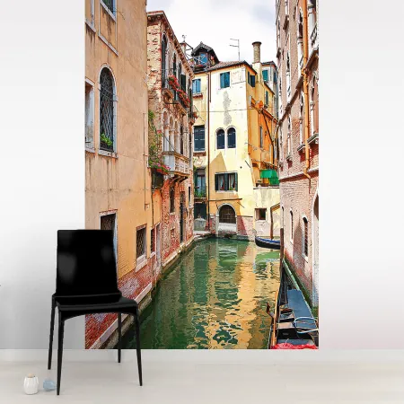 Фотообои Венецианский канал, арт. 44187, пример фотообоев на стене