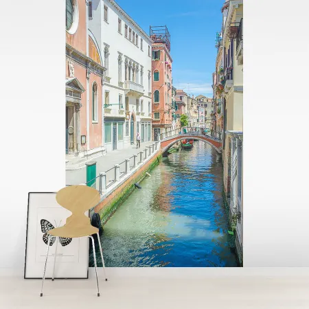 Фотообои Улица в Венеции, арт. 44357, пример фотообоев на стене