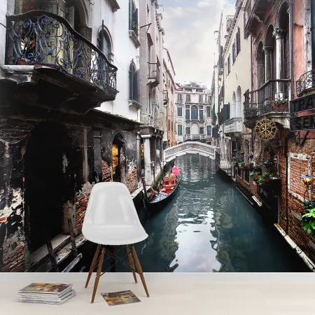 Фотообои Венеция, арт. 45061, пример фотообоев на стене