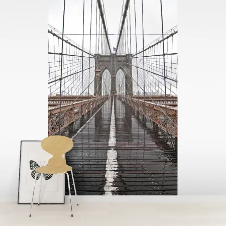 Фотообои Бруклинский Мост, арт. 45231, пример фотообоев на стене