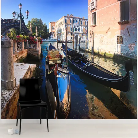 Фотообои Венеция, арт. 45276, пример фотообоев на стене