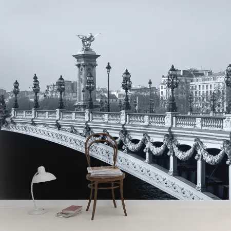 Фотообои Мост. Франция, арт. 45322, пример фотообоев на стене