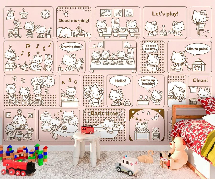 Ножницы детские Kite Hello Kitty, 13 см, с рисунком на лезвии (HK19-121)