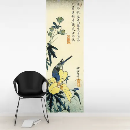 Фотообои Японская гравюра, арт. 49081, пример фотообоев на стене