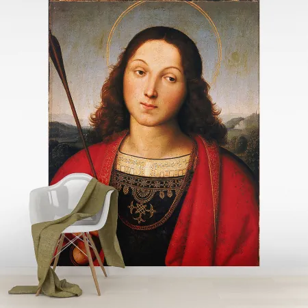 Фотообои Святой Себастьян, арт. 50012, пример фотообоев на стене