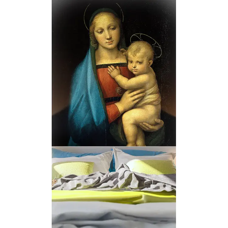 Купить для рукоделия - Рисунок на ткани «Мадонна с младенцем» konek