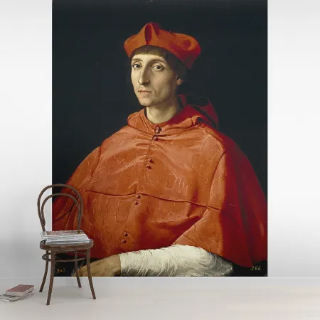 Фотообои Портрет Кардинала, арт. 50035, пример фотообоев на стене