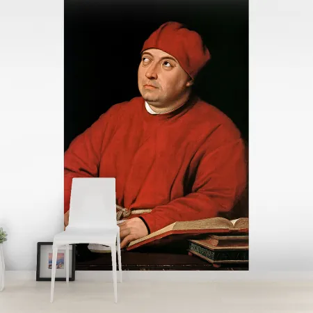 Фотообои Портрет Кардинала Томмазо Ингирами, арт. 50136, пример фотообоев на стене