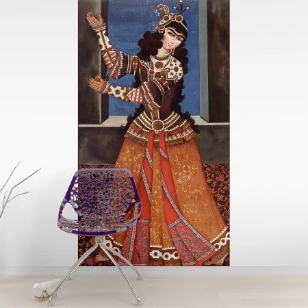 Фотообои Dancing Girl With Castanets, арт. 50165, пример фотообоев на стене