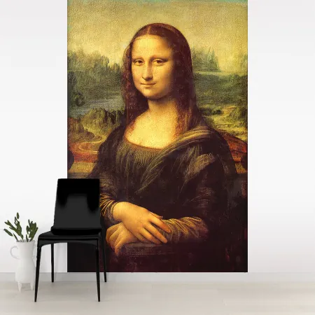 Фотообои Мона Лиза, арт. 50297, пример фотообоев на стене