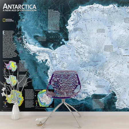 Фотообои Антарктика, арт. 51004, пример фотообоев на стене