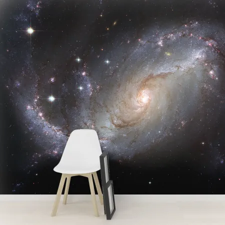 Фотообои Галактика в созвездии Ворон, арт. 52030, пример фотообоев на стене
