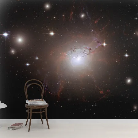 Фотообои Эллиптическая галактика, арт. 52039, пример фотообоев на стене