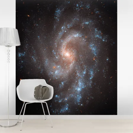 Фотообои Спиральная Галактика, арт. 52048, пример фотообоев на стене