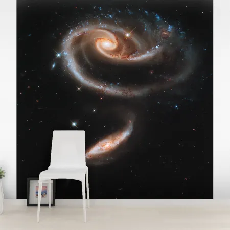 Фотообои Центр галактики, арт. 52049, пример фотообоев на стене