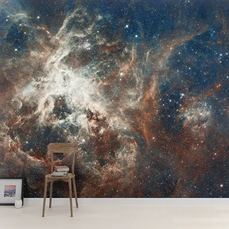Фотообои Галактика Сигара, арт. 52052, пример фотообоев на стене