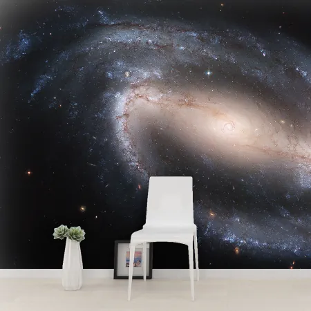 Фотообои  Кольцеобразная галактика, арт. 52064, пример фотообоев на стене