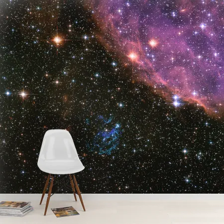 Фотообои Скопление звездной пыли, арт. 52068, пример фотообоев на стене