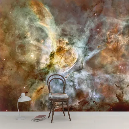 Фотообои Пыль туманности Ориона, арт. 52085, пример фотообоев на стене