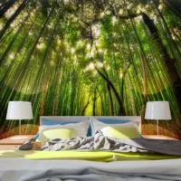 Фотообои Бамбуковый лес, арт. 55579, на заказ на стене