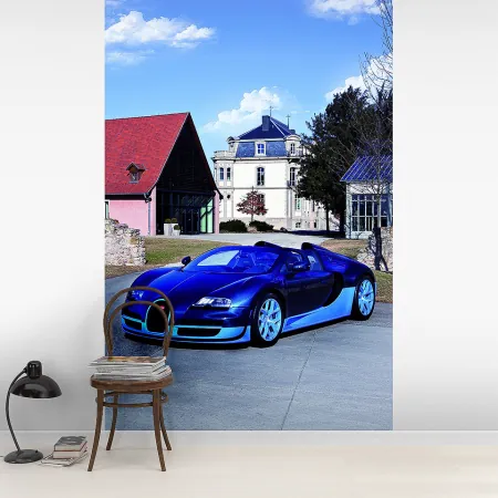 Фотообои Bugatti, арт. 57022, пример фотообоев на стене
