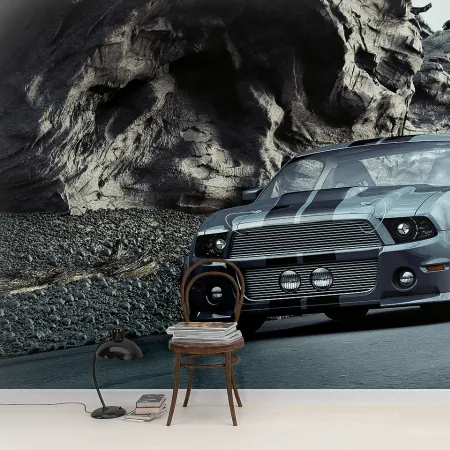 Фотообои Ford Mustang, арт. 57037, пример фотообоев на стене
