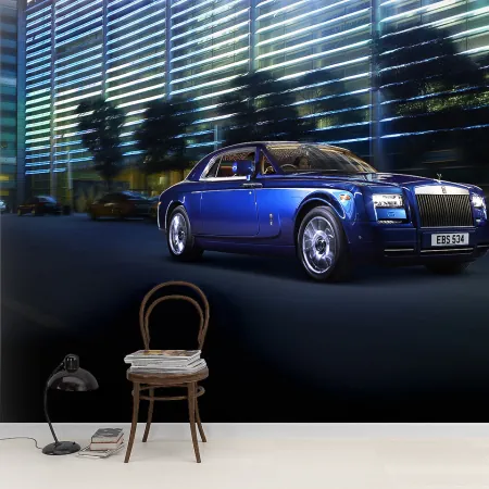 Фотообои Rolls-Royce, арт. 57142, пример фотообоев на стене