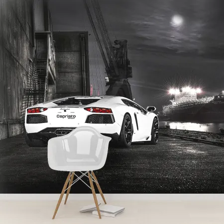 Фотообои Lamborghini Capristo, арт. 57247, пример фотообоев на стене