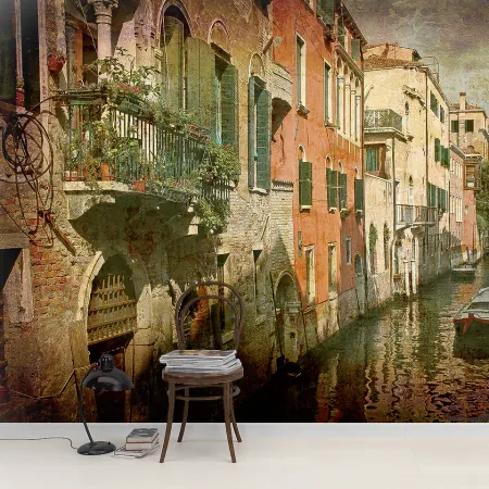 Фотообои Венеция, арт. 59004, пример фотообоев на стене
