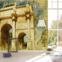 Фотообои Триумфальная арка, арт. 59043, пример фотообоев в интерьере