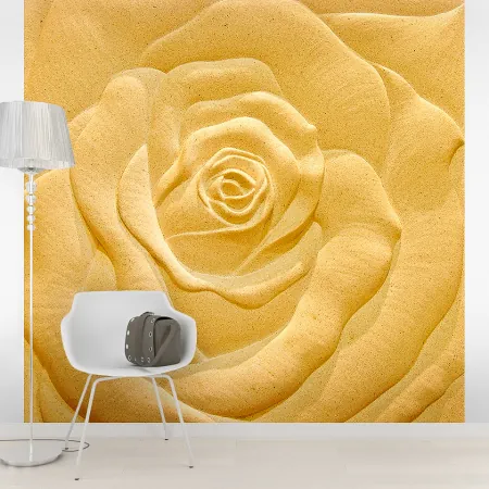 Фотообои Песчаная роза, арт. 60451, пример фотообоев на стене