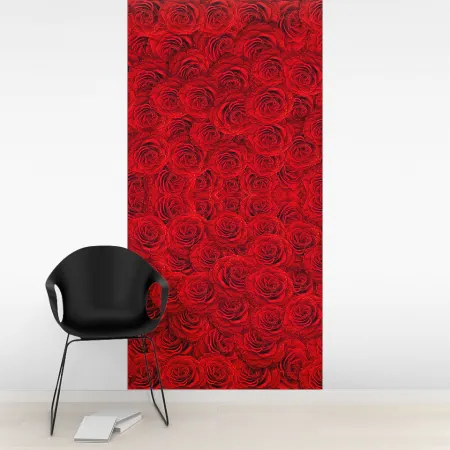 Фотообои Красные розы. Вертикально, арт. 60475, пример фотообоев на стене